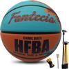 Fantecia Dimensione 7 Palle da basket con pompa, Indoor Outdoor Street Training Basket per uomini, donne, giovani