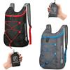 Sahunfri 2 zaini ultra leggeri, zaino pieghevole resistente all'acqua, zaino da viaggio, multifunzionale, per donne e uomini, per campeggio, escursionismo, ciclismo, Nero grigio, M