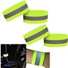 syiyunran Catarifrangente Fascia Braccio Running - Giallo Fluorescente, 4 Pezzi, Riflettente Accessori, Bracciali Luminosi Fluorescenti, Nastro Striscia Elastica Ideale per la e Il Ciclismo Notturno