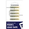 TecnoOdino Padel Lead Tape - Nastro di piombo adesivo 3 g/stick - 10 strisce pre-tagliate per regolare peso, bilanciamento e inertia della pala da padel