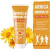QKnatur - GEL CREMA ARNICA MONTANA - Per muscoli e articolazioni - Alto contenuto di estratto di arnica, calendula, Hamamelis - Massaggio (100 ml)