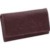 Money Maker - Portafoglio da donna in pelle grande portafoglio da donna con protezione RFID, bordeaux
