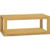 Tidyard Mensola da parete per lavabo, mobiletto da bagno, in legno massiccio, teak, 90 x 45 x 35 cm