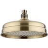ENKI Soffione fisso per doccia ampio rotondo ottone/bronzo anticato