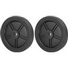PATIKIL 8 Aria Compressore Ruote 2pz Universale Aria Compressore Ruota Sostituzione Parte Aria Compressore Ricambio Ruote con 1 Dia Foro per Facile Mobilità Nero
