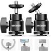 NEEWER Mini Testa a Sfera con Cold Shoe e Vite 1/4, 2pz, Supporto Fotocamera a Testa Sferica Adattatore Hot Shoe per Fotocamera, Videocamera, Smartphone, Luce Video LED, Microfono, Ring Light, ST17