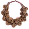 BOBIYA Kinky Zucca Capelli Sintetici Fascia Intrecciata Larga Trecce Elastico Fascia per Donne Ragazze (Marrone medio)