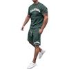 Generico Tuta Estiva Con Stampa Uomo Set T-shirt Pantaloncini Completi Casual Leggeri Sportivo Hip Hop Y2k Maglietta Muscolare Spiaggia Sport Multicolore Per Tempo Liberovacanze