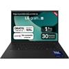 LG Gram 14ZD90T Intel Core Ultra 7 255H Computer portatile 35,6 cm (14") WUXGA 16 GB LPDDR5x-SDRAM 1 TB SSD FreeDOS Spagnolo