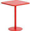 Petite Friture - Tavolo quadrato Week-end - Rosso - Alluminio - Designer Studio BrichetZiegler