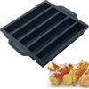 Kamehame Stampo per torta in silicone 1 pezzo Stampo 5 lungo in silicone torta Mini torte per Multi torta aperitivo pasticceria
