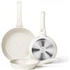 Innerwell Set di Padelle Antiaderenti 3 Pezzi in Alluminio（20/24/28cm）