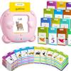 AHJ 510 Parole Schede Talking Flash Cards, Flashcards Bambini Italiano, Giochi Montessori Bambini, Italiano e Inglese Giocattoli di Apprendimento, Educativi Prescolari 255 Flashcard 510 Parole Rosa