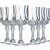 Cristal d'Arques Longchamp Bicchiere Liquore 6cl Set 6 | Vetro, bicchiere per liquori e distillati, lavabile in lavastoviglie, prodotto in Francia