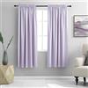 DONREN Tende per camera da letto ragazze e soggiorno,viola chiaro, termoisolanti e oscuranti, con tasca per bastone, 107 x 160 cm, 1 paio
