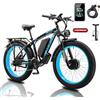 Lamtier KETELE S K800 bicicletta elettrica Doppio Motore e-Bike 48 V 23AH Batteria 21 Velocità