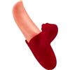 EIS, vibratore, vibratore Rabbit a forma di lingua, 15,5 cm, impermeabile (IPX6), ricaricabile, 2 motori con 7 programmi di vibrazione ciascuno, materiale delicato sulla pelle