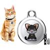 Rppiup Tracker GPS per gatti cani, Mini GPS Cat Tracker/Dog Tracker, Tractive Gps Cat Tracker, Tracker per cani senza costi mensili, Localizzazione della posizione in tempo reale, Collare GPS impermeabile