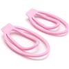Fredorch Set cintura di castità Sissy, 2 pezzi vaginale cazzo gabbia Fufu Clip Maschio schiavo Tap Anelli di formazione castità Scroto Bondage Ring SM Giocattoli per gli uomini rosa