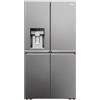 Haier HCR7918EIMP Frigorifero Cube 90 Serie 7 E Libera installazione, 4 porte, No Frost, Luce Led, Classe E, Platinum Inox