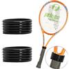 Orrdiffi 2 Pezzi Racchetta Grip in Gomma Overgrip Fix di Fissaggio Anello per Racchetta da Tennis Anelli in Silicone per Racchetta da Squash Anti-Slip Riutilizzabile Accessori Sportivi Universali,Nero