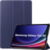 Kepuch Custer Cover per Samsung Galaxy Tab S9 11 X710 X716B X718U / S9 Fe 11 X510 X516B,PU-Pelle Case Custodia - Blu