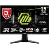 MSI Mag 255XF Monitor FHD Gaming da 24,5, pannello IPS rapido 1920 x 1080, 300 Hz / 0,5 ms (GtG, min) sRGB al 120%, design senza cornice, HDR, DisplayPort 1.4a, HDMI, nero