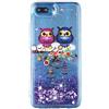 COTDINFOR Compatible with Huawei Honor 10 Custodia Brillantini Liquido Glitter Floating Trasparente Silicone Antiurto Protettivo Cover per Huawei Honor 10 Blue-violet CP Birds XYLS.