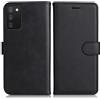 DENDICO Cover per Galaxy A03S, Premium Portafoglio PU Custodia in PU Pelle, Flip Libro TPU Bumper Caso per Samsung Galaxy A03S, Nero