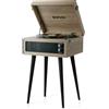 Retrospiler Giradischi a 3 Velocità, Gira dischi Bluetooth con Altoparlanti Integrati e Gambe staccabili, Riproduzione USB e Registratore USB in Vinile, Farina d'avena