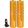 Nraonrn Batterie Ricaricabili AAA 750mah 1,2v per Ricevitore Gigaset, NI-MH Pile Ricaricabili AAA 750 mah per Panosonic Telefoni Cordless - confezione da 2
