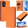 DENDICO Cover per Samsung Galaxy A53 5G, Custodia in PU Pelle Portafoglio con Blocco RFID, Chiusura Magnetica Cover per Samsung A53 5G, Arancione