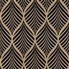 AMIGO Carta da Parati Autoadesiva Boho Oro Nero Staccabile e Facile Applicazione,per Soggiorno, Camera da Letto o Decorazioni Moderne 44x1000cm