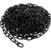 JMIATRY Catena in acciaio inox 304, lunghezza 15 m, maglie resistenti da 5 mm, in acciaio zincato nero saldato, per cancelli di recinzione, porte del garage, catena a battente e serratura di sicurezza