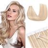 MY-LADY Extension Capelli Veri Biadesivo 20pz 30 cm 30g Biondo cenere/biondo Extension Biadesive Capelli Veri Umani Lisci 100% Remy Tape In Hair Extensions Invisibile #18P613