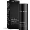 LEON MIGUEL Fibra per Capelli | Infoltimento dei Capelli | Da spargere sui capelli | Premium con Effetto Immediato in Caso di Stempiatura/Alopecia - Polvere per Capelli | 25g (Nero)
