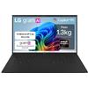LG gram AI 15Z80T, Notebook 15.6 FHD (1920x1080), AMD Ryzen AI 7 350, 16GB RAM, 512GB SSD, Ultraleggero solo 1.3 kg, Batteria 72Wh, Windows 11 Home, Copilot, scocca in alluminio, Nero