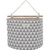 LOCALIS Borsa da appendere XXL, in tessuto, con fodera interna, organizzatore da parete, ideale per casa, ufficio, corridoio, bagno, cameretta dei bambini, 35 x 15 x 28 cm (triangolo grigio)