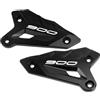 MotHeart Protezione antitacco posteriore del pedale per Z900 2017-2024 Z900SE 2022-2024 robusta piastra di protezione z900 z900se accessori (nero)