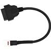 Tbest Cavo diagnostico per moto, da 4 pin a OBD2 Lettore di codici di errore Cavo diagnostico per scanner per moto Cavo per scanner OBD2 adatto per