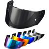 PSLER Visiera per Casco per LS2 Outer FF320 Rapid FF353 Assault FF328 Stream FF800,Visiera Colorata Accessori per Casco da Moto Ricambio(Nero Chiaro)
