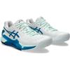 ASICS Gel-Resolution 9, Sneaker Donna, Bianco/Blu Ottanio, 40.5 EU