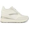 Geox D Zosma A, Platform Donna, Bianco, 39 EU