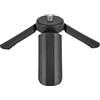 Generic Treppiede compatto con attacco a vite da 1/4 per fotocamera, telefono, stabilizzatore, impugnatura convertibile, piedini in gomma, plastica leggera, altezza 5,3 cm, capacità di carico 1 kg