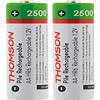 Thomson Confezione 2 batterie ricaricabili HR06 AA 2500 mAh
