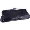Adoptfade Elegante pochette da donna, perfetta per feste ed eventi serali, matrimoni, nero