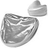 Zelimun Federa per cuscino per ginocchia, 24,9 x 24,9 x 15 cm, ricambio per cuscino per gambe a forma di cuore (grigio)