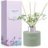 L'odeur Vill Diffusore Profumatore per Ambienti con 6 Bastoncini di fragranza, 4.06 oz (120ml) Vaniglia, essenziale di fragranzaper casa per la Camera da Letto, Ufficio,Bagno decorazione.