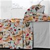 Riad Arredo Completo Letto Copriletto Matrimoniale 100% Cotone Mano Percalle in Stampa Digitale - Set Lenzuola Pregiate con Balza Effetto Copriletto Morbidissime artigianali Made in Italy (Mia)