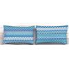 SpazioTessile Copriletto Copritutto Arredatutto Piquèt Estivo Bahia Lilla o Azzurro 100% Cotone (Azzurro, Coppia Federe 50x80)